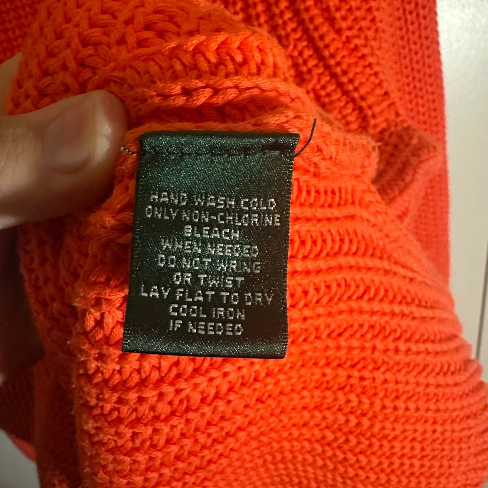 Lauren Ralph Lauren Orange Sweater - Picture 4 of 5